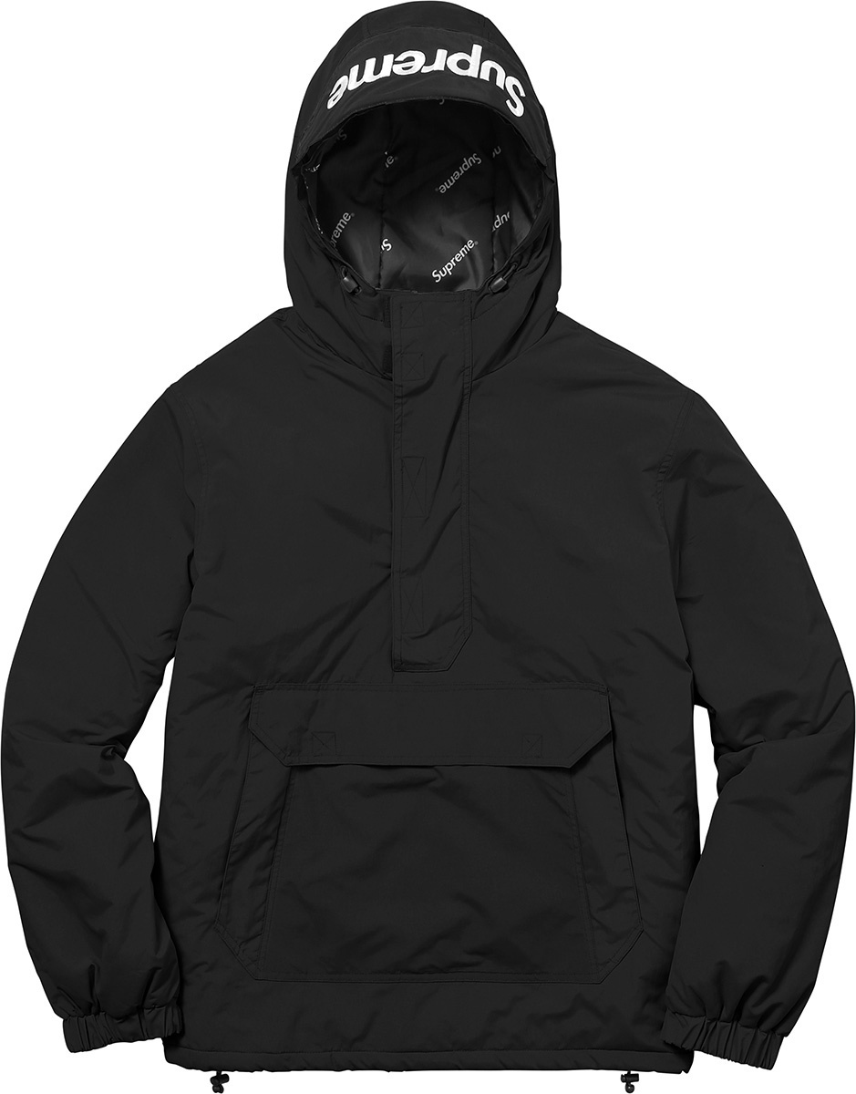 Hooded Logo Half Zip Pullover view 12